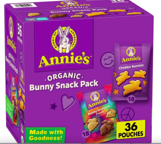 Annie's Organic Bunny Snack Pack;  36 oz.;  36 Pouches