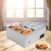 Rust-resistant Heat Preservation Soup Basin Large Capacity Food Warmer 850W