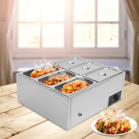 Rust-resistant Heat Preservation Soup Basin Large Capacity Food Warmer 850W