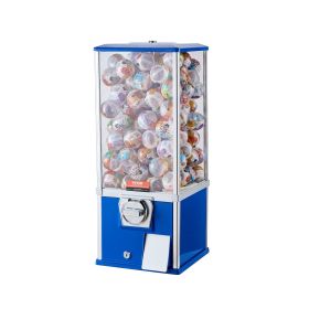 VEVOR 25"H Gumball Machine Vending Coin Bank Vintage Gumballs Dispenser PS Bule