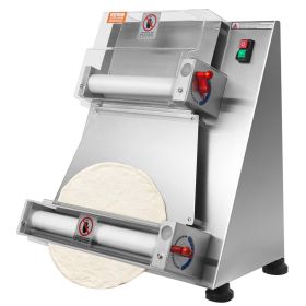 VEVOR Pizza Dough Roller Sheeter, 3-15 Inch Automatic Commercial Pizza Press, 390W Electric 260 Per Hour Dough Roller