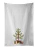 NEW Borador Christmas Tree Kitchen Towel Set of 2 White Dish Towels Decorative Bathroom Hand towel for Hand, Face, Hair, Yoga, Tea, Dishcloth, 19 X 28