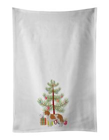 NEW Beaglier #1 Christmas Tree Kitchen Towel Set of 2 White Dish Towels Decorative Bathroom Hand towel for Hand, Face, Hair, Yoga, Tea, Dishcloth, 19