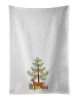 NEW Vizsla Christmas Tree Kitchen Towel Set of 2 White Dish Towels Decorative Bathroom Hand towel for Hand, Face, Hair, Yoga, Tea, Dishcloth, 19 X 28"