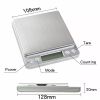 Small Digital Food Scale Ounce OZ And Gram Scale, Kitchen Scale 3000g 0.1g High Precision For Baking, Soap Making, Jewelry, Includes 2 Trays And Batte