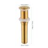 Brushed Gold Single Stem Bathroom Sink Faucet