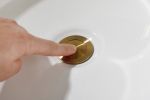 Brushed Gold Single Stem Bathroom Sink Faucet