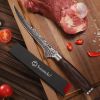 Sunnecko 6" Inch Boning Fillet Knife High Carbon Stainless Steel Meat Cutting Knife Ultra Sharp Chef's Bone Knife Kitchen