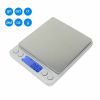 Small Digital Food Scale Ounce OZ And Gram Scale, Kitchen Scale 3000g 0.1g High Precision For Baking, Soap Making, Jewelry, Includes 2 Trays And Batte