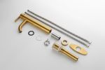 Brushed Gold Single Stem Bathroom Sink Faucet