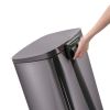 13.2 gallon Trash Can; Stainless Steel Step On Kitchen Garbage Can