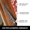 Sunnecko 6" Inch Boning Fillet Knife High Carbon Stainless Steel Meat Cutting Knife Ultra Sharp Chef's Bone Knife Kitchen