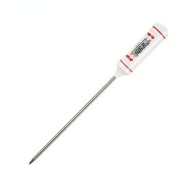 1pc Kitchen Meat Thermometer With Probe, Digital LCD Display For Food Baking, BBQ (Color: White)