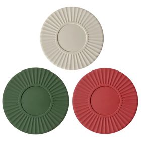 Non-slip Silicone Dining Table Placemat Kitchen Accessories Mat Cup Bar Drink Coffee Mug Pads, Heat Insulation Coasters, Drink Cup Mat For Bar Kitchen (Color: 3 Colors)