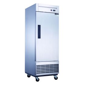 Dukers Commercial Single Door Bottom Mounted Upright Reach-in Freezer in Stainless Steel 17.79cu.ft. (Material: Stainless Steel, Model: D28F)