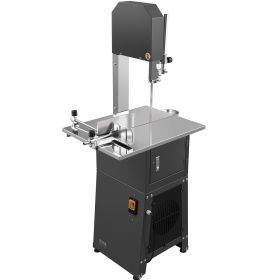 VEVOR 850W Commercial Electric Meat Bandsaw Stainless Steel Bone Sawing Machine (Default: Default)