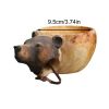 Hand Carved Wooden Mug Animal Wooden Cup Camping Wood Drinking Cup For Hiking Mountaineering Picnic Christmas Birthday New Year