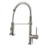 The new model is beautiful and durable Single Handle Pull-Down Sprayer Kitchen Faucet in Black+Gold