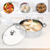 26cm/28cm/30cm 5-Layer Stainless Steel Steamer For Kitchen Cooking