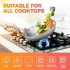 17 Piece Stainless Steel Cookware Set with Ergonomic Handle, suitable for Simmering, Stir Frying, Cooking,and Stewing.Cooking Set